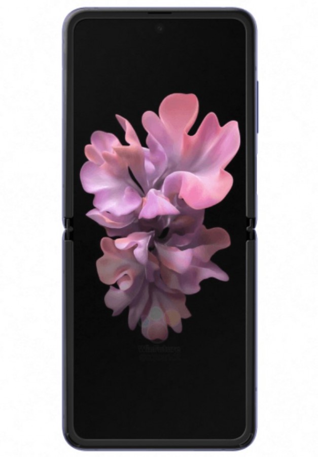 Official Renders Of The Samsung Galaxy Z Flip Leak In Black And Purple Full Specs Surface Gsmarena Com News