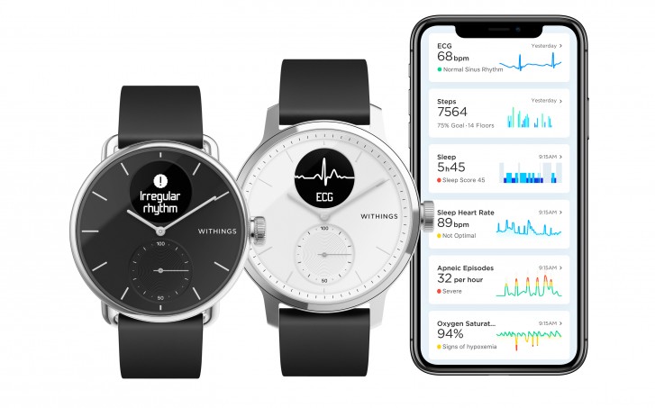 Withings ScanWatch focuses on proactive health tracking with ECG and sleep apnea detection