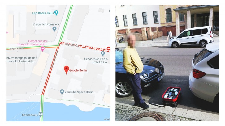 An Artist Created Google Maps Traffic Jams By Pulling A Wagon Full