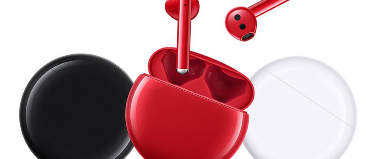 Huawei FreeBuds 3 Bluetooth EarBuds - Red - Vodafone