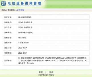Huawei P40 and P40 Pro TENAA listings
