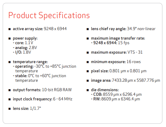 OmniVision unveils 64MP 1/1.7'' image sensor with 8K video support