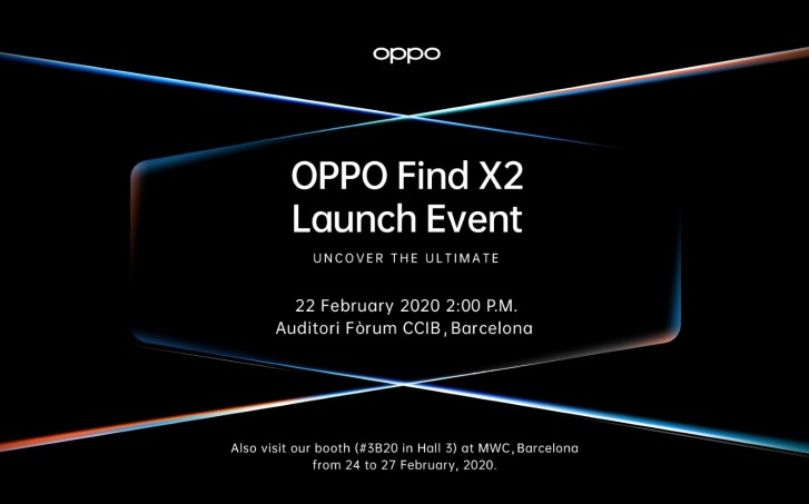 Oppo Find X2 coming on February 22