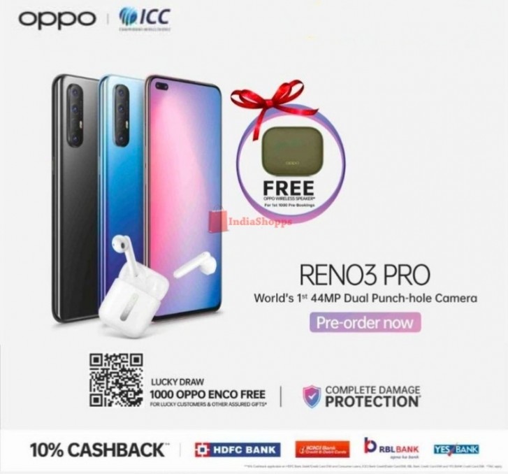 New Oppo Reno3 Pro is now available for pre-order