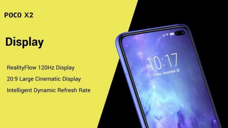 Poco X2 officially announced: 6.67'' 120Hz display, Snapdragon 730G SoC, and 64MP camera