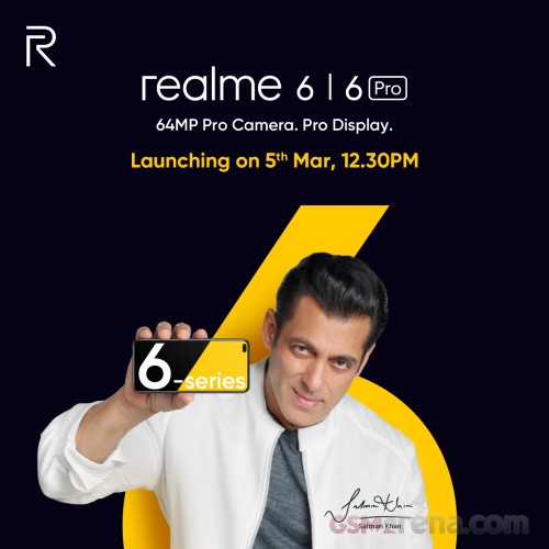 سيأتي Realme 6 و 6 Pro في 5 مارس ، وستتميز فرقة اللياقة البدنية