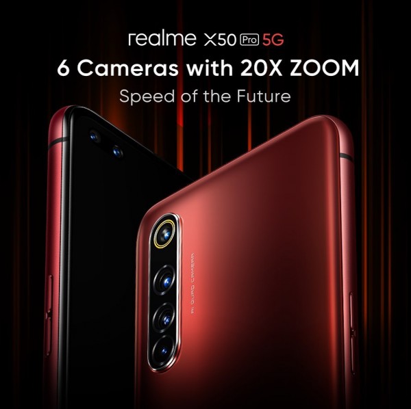 Realme confirms 20X zoom quad cameras on X50 Pro’s preview site