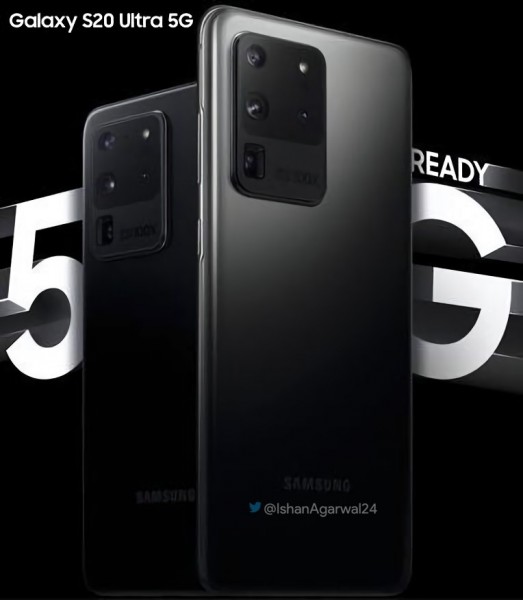 Samsung Galaxy S20 Ultra 5G official poster surfaces, tipped to arrive with 45W Fast Charger