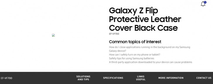 Samsung's official website confirms Galaxy Z Flip moniker