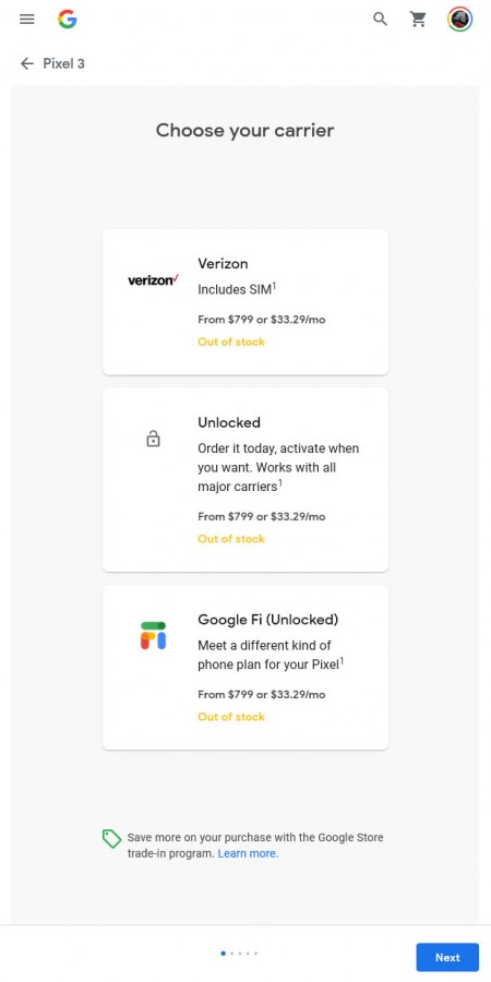 Google Store website no longer sells the Pixel 3 or 3 XL