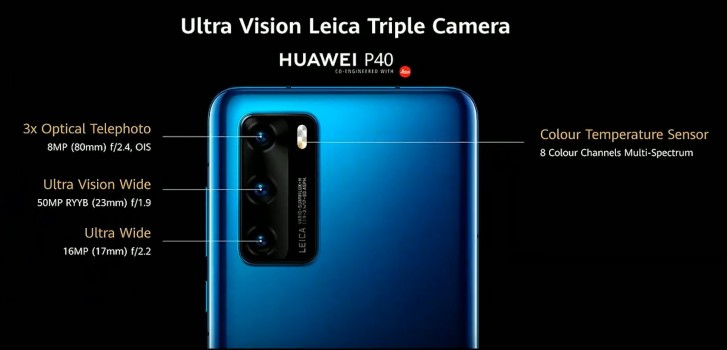 huawei p40 pro megapixel camera