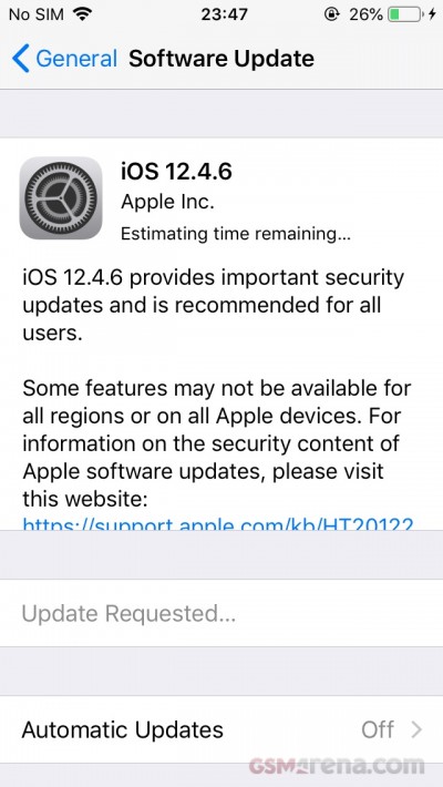 iOS 12.4.6 released for iPhone 5s, 6 and older iPads
