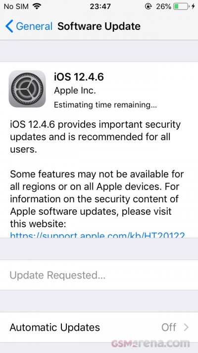 تم إصدار iOS 12.4.6 لأجهزة iPhone 5s و 6 و iPad الأقدم