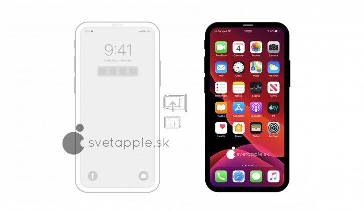 يعطينا iPhone 12 الجديد لمحة عن التصميم الخالي من الشق