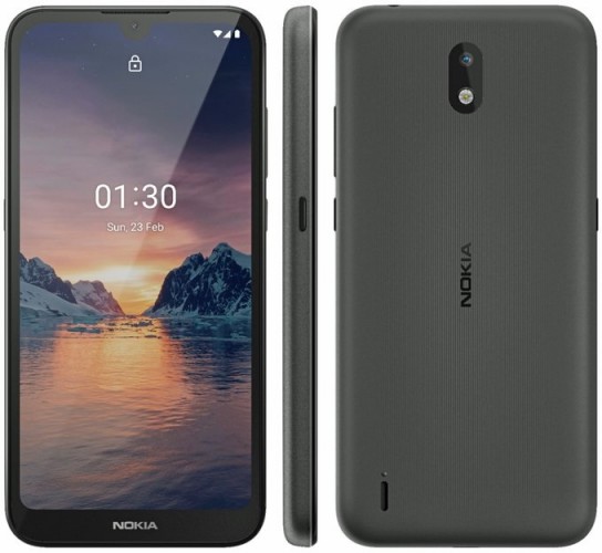 Nokia 1.3 leaked render reveals notched display and single rear camera
