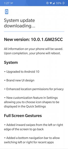 تقدم Sprint إصدار Android 10 لـ OnePlus 7 Pro 5G
