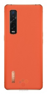 Oppo Find X2 Pro in Ceramic Black and orange leather