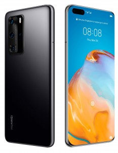 Huawei P40 Pro in black and silver