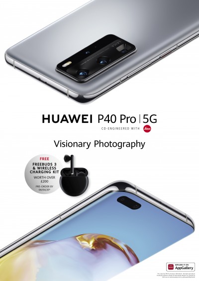 Huawei poster reveals the P40 Pro's launch date and pre-order offer