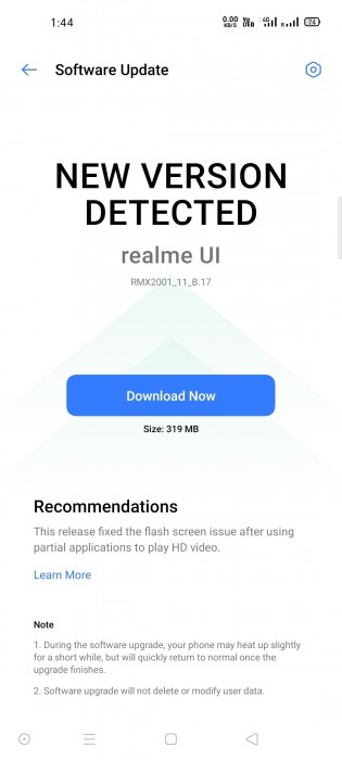 software update realme 6