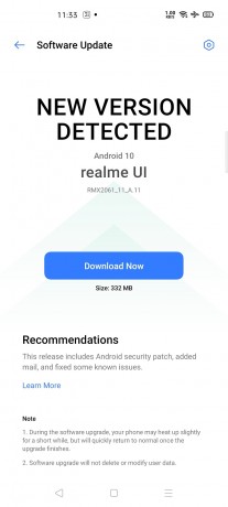سجل تحديث Realme 6 Pro