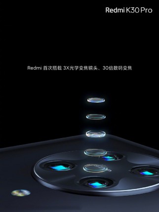 Redmi K30 Pro and K30 Pro Zoom version camera details