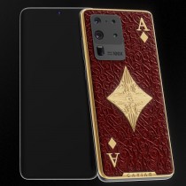 نتيجة بحث الصور عن Caviar decks the Samsung Galaxy S20 Ultra in gold, playing cards