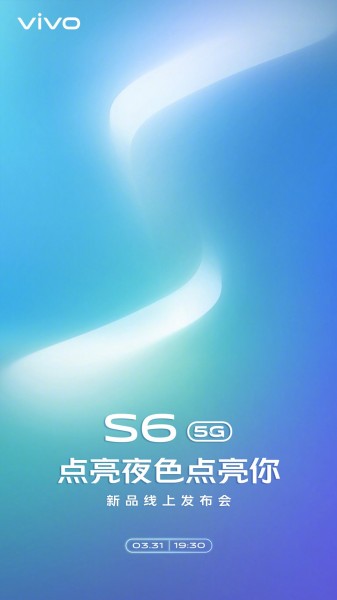 vivo S6 5G to be unveiled on March 31, rumored to come with dual selfie cameras