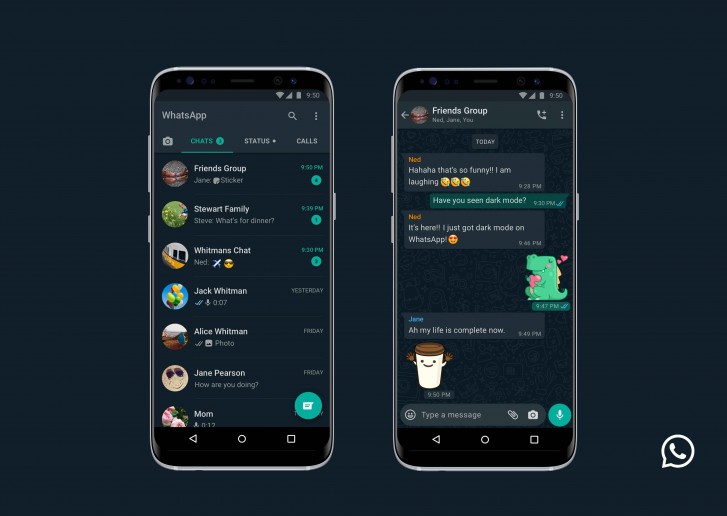 WhatsApp finally gets a non-beta dark mode on Android and iOS