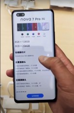 Huawei nova 7 Pro specs from About screen