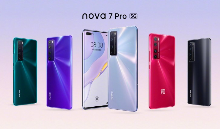 تم الإعلان عن Huawei nova 7 و 7 SE و 7 Pro بكاميرات 64MP ودعم 5G