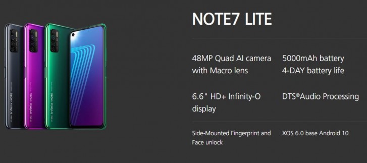 يجلب Infinix Note 7 و Note 7 Lite أيامًا من عمر البطارية