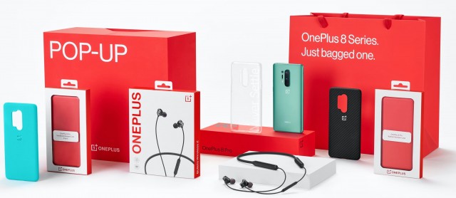 OnePlus 8 Pro pop-up event promotional package