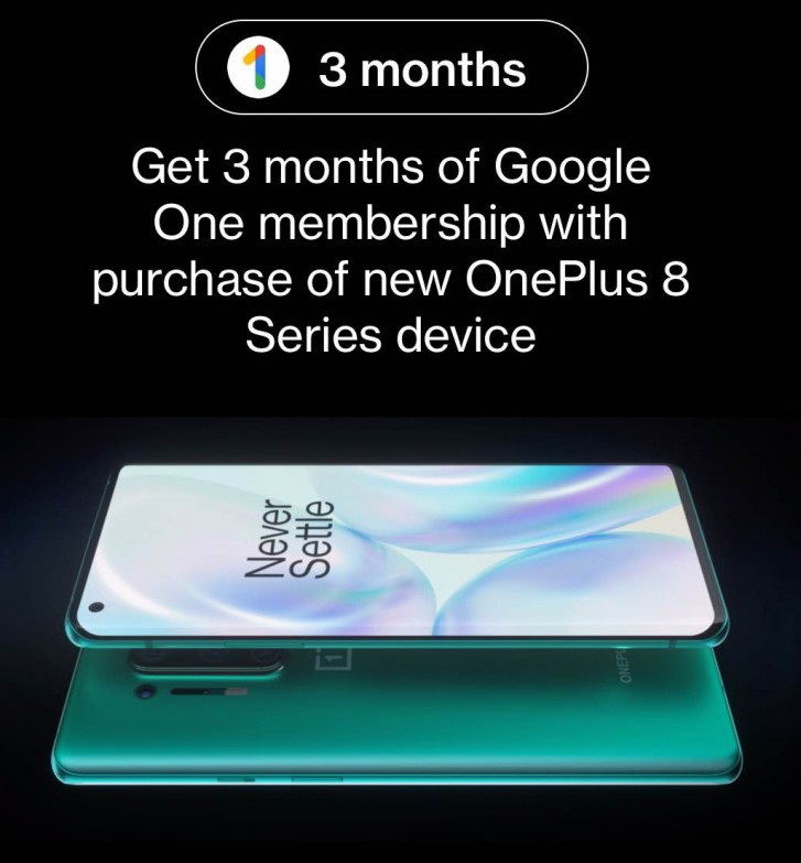 OnePlus 8-series might come with 3 months of Google One