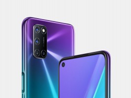 Oppo A92 in Aurora Purple (leaked renders)