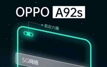 Oppo A92s also on the way, sporting 5G and a 120Hz display or touch input
