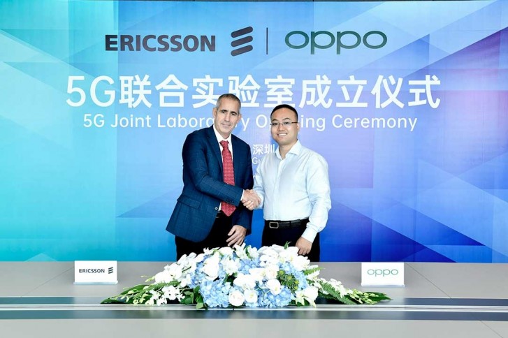 Luca Orsini, Head of Networks and VP, MNEA, Ericsson and Andy Wu, VP of Oppo and President of Software Engineering