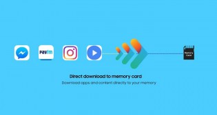 Apps and content can be moved to a microSD card