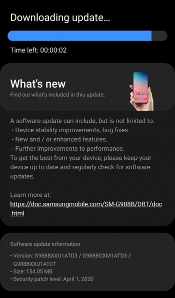 Latest Samsung Galaxy S20 series update brings green tint fix