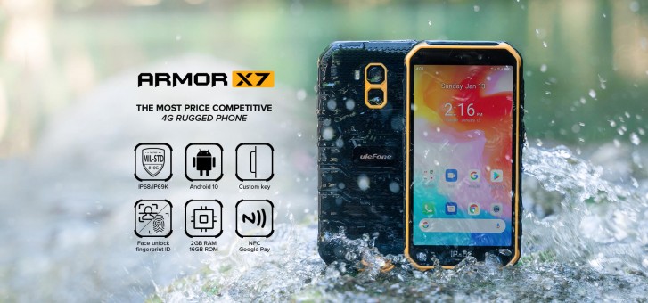 يتم الحصول على Ulefone Armor X7 مطروقًا وطعنه في اختبار متانة عرض الفيديو