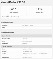 Geekbench 5.1 results: Snapdragon 765G