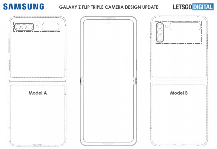 توحي براءة اختراع أن Galaxy Z Flip القادم قد يأتي بثلاث كاميرات على ظهره