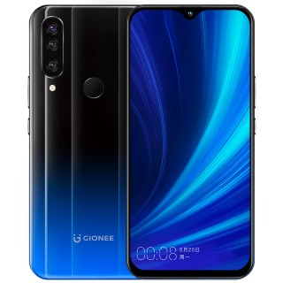 Gionee K5 in black and blue