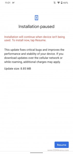 Update arriving on Google Pixel 4 XL