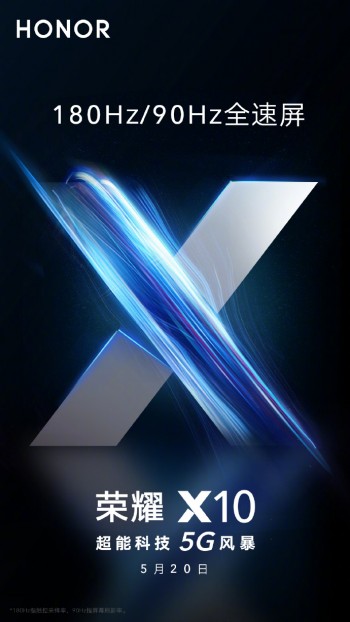 Honor X10 to come with 90Hz refresh rate screen