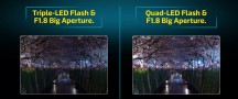 Triple vs. Quad LED flash