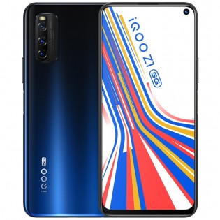 iQOO Z1 in Space Blue color