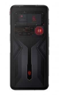 Transparent nubia Red Magic 5G front, sides, and back