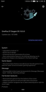 Stable Android 10 update for the OnePlus 5 and 5G <a href="https://forums.oneplus.com/threads/oxygenos-android-10-open-beta-3-for-oneplus-5-5t.1228619/page-44#post-21644163" target="_blank" rel="noopener noreferrer">(image source)</a>