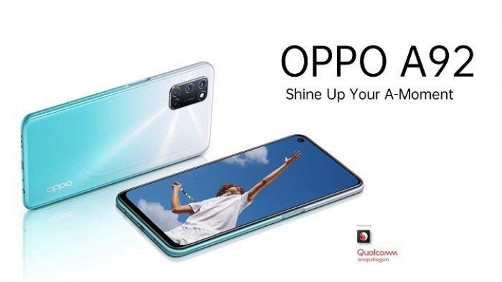 Oppo A92 listed in Indensian store with complete specs and prices